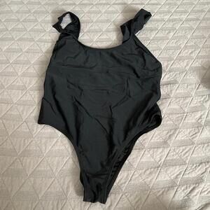 One Piece Swimsuit Ruffle strap